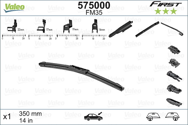 Lamela stergator VALEO 575000